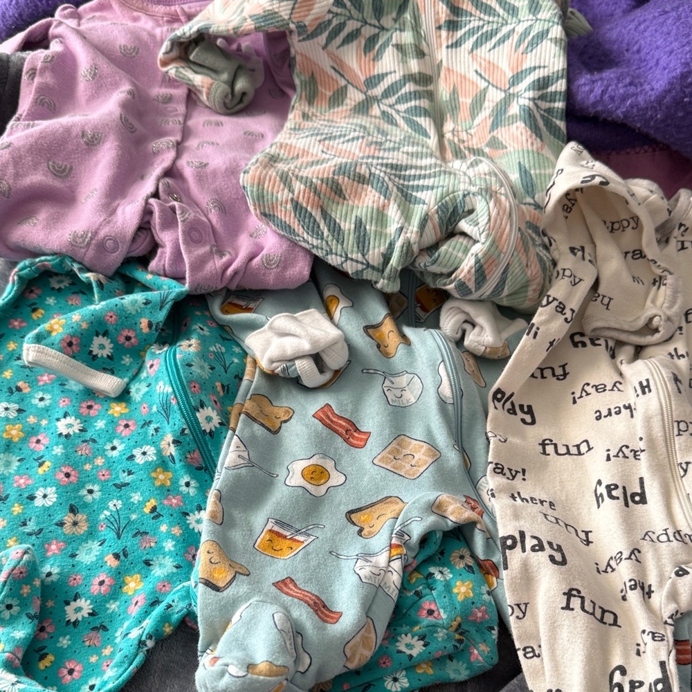 Cozy Kids Footies Set - Playful Patterns.  #M